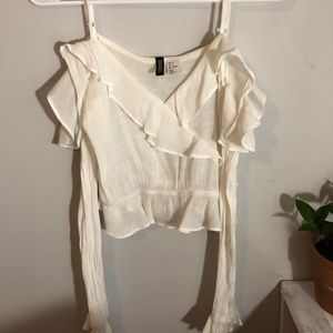 White off the shoulder top